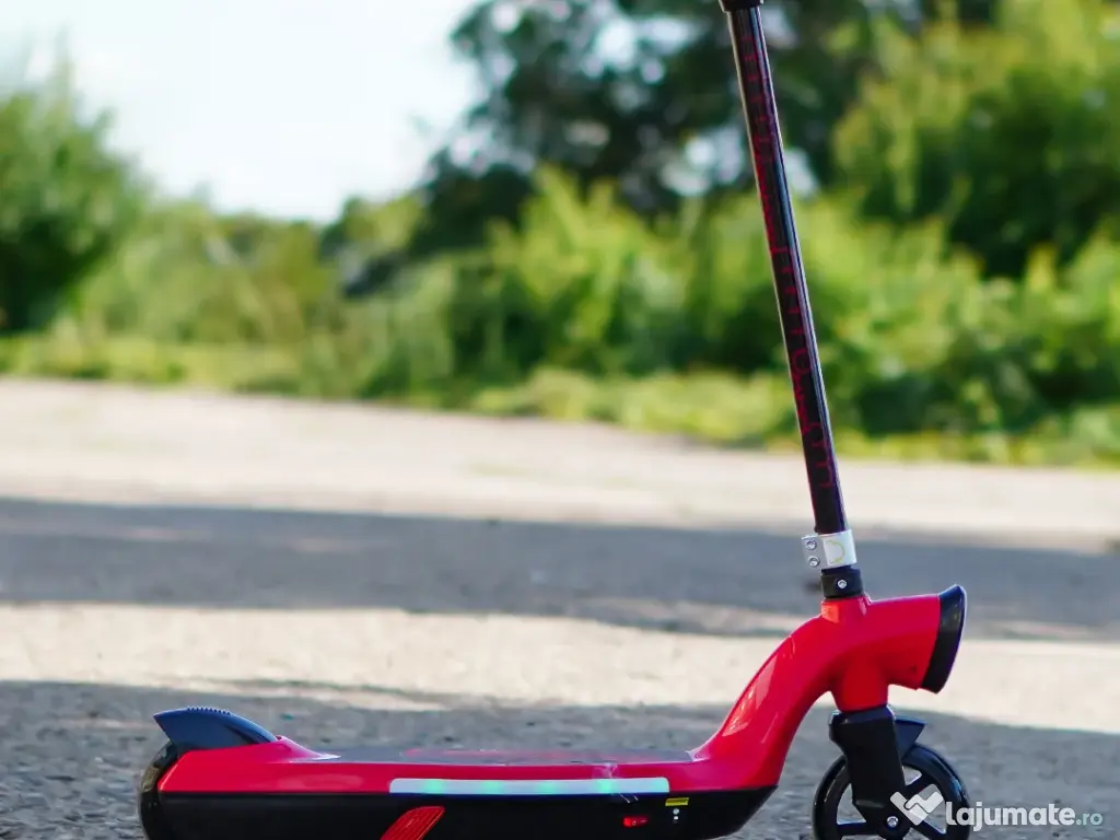 Trotineta electrica Kinderauto BJKL168, 45W, 12V 7Ah roti moi RED