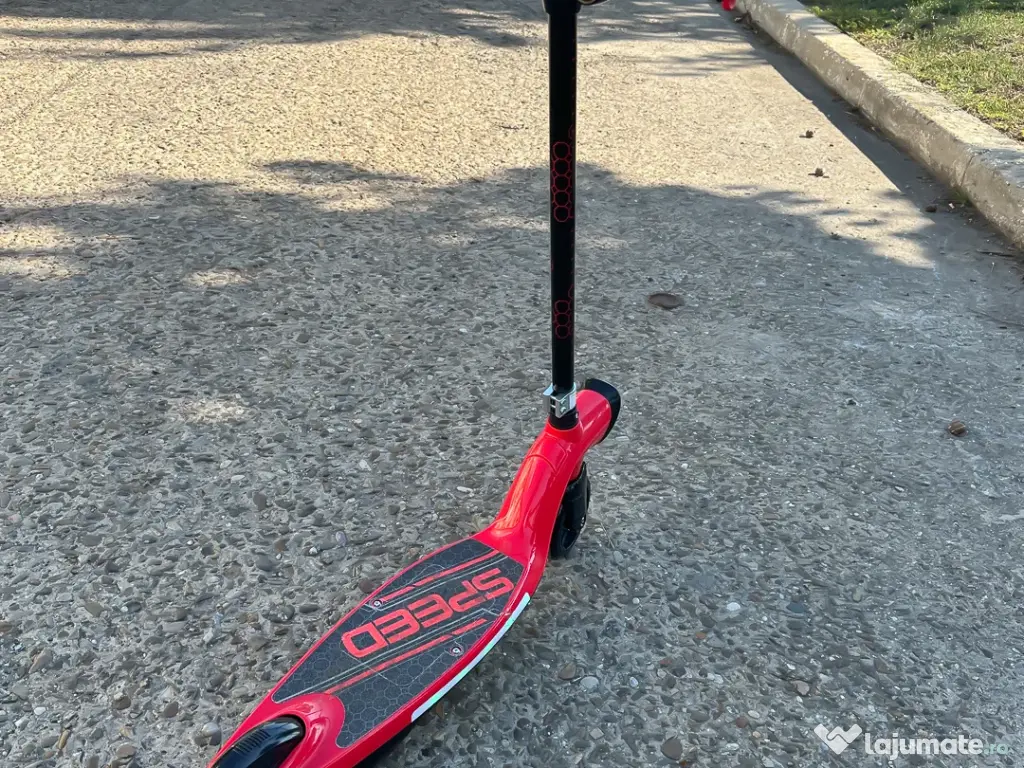 Trotineta electrica Kinderauto BJKL168, 45W, 12V 7Ah roti moi RED