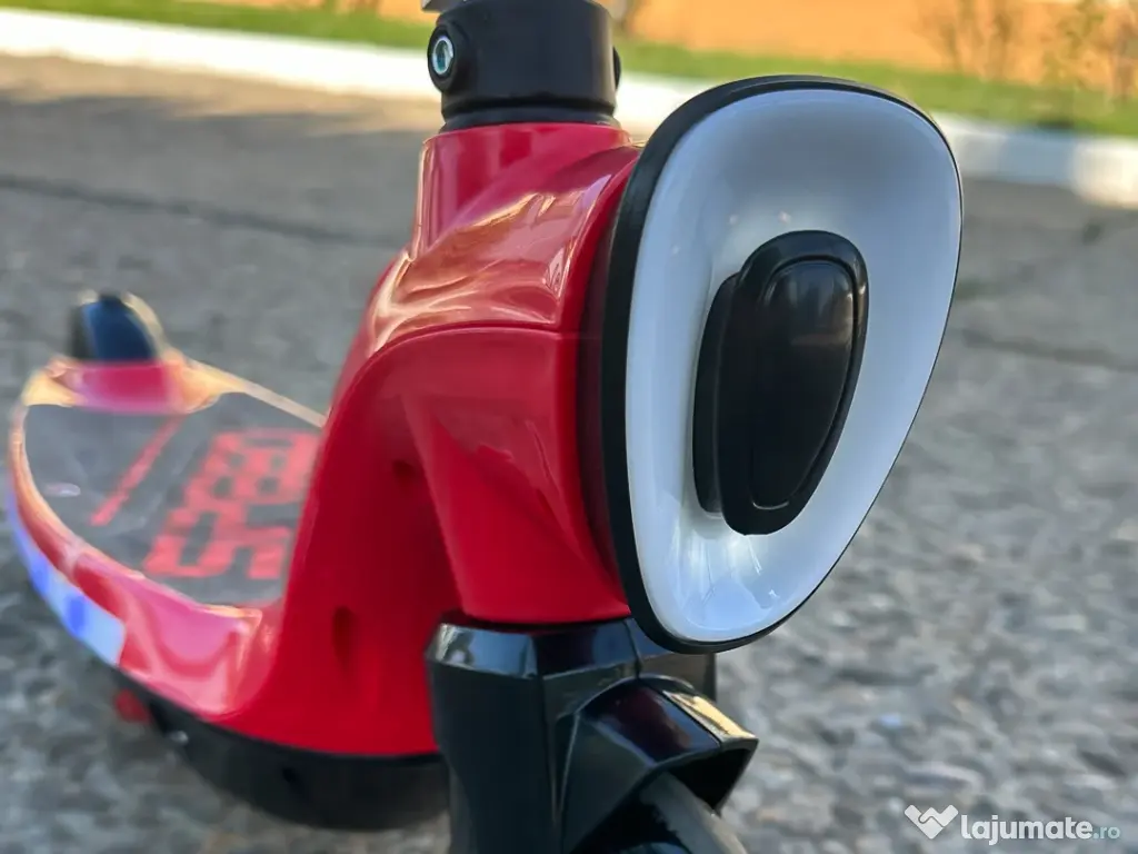 Trotineta electrica Kinderauto BJKL168, 45W, 12V 7Ah roti moi RED