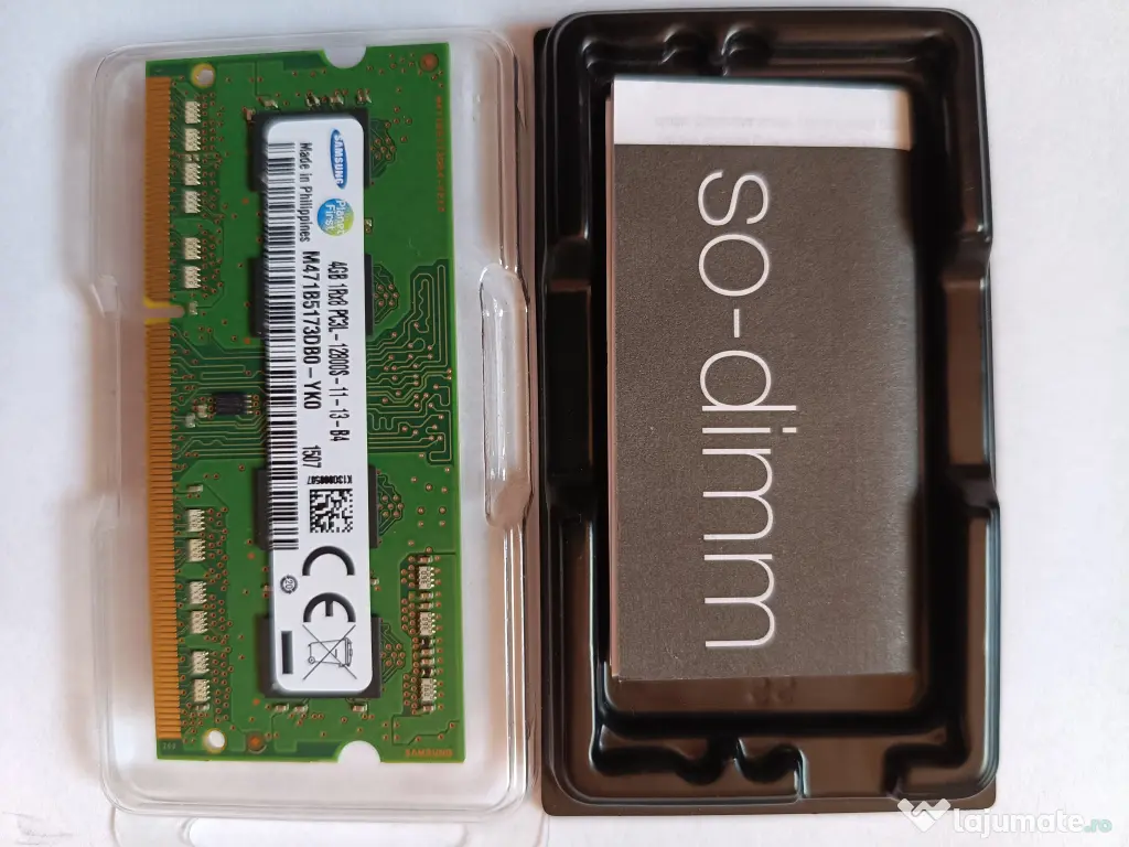 Memorie RAM Laptop SODIMM SAMSUNG M471B5173DB0-YK0 DDR3L 1x4GB, 1600MHz - TESTAT