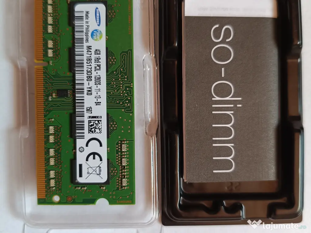 Memorie RAM Laptop SODIMM SAMSUNG M471B5173DB0-YK0 DDR3L 4GB 1600MHz 