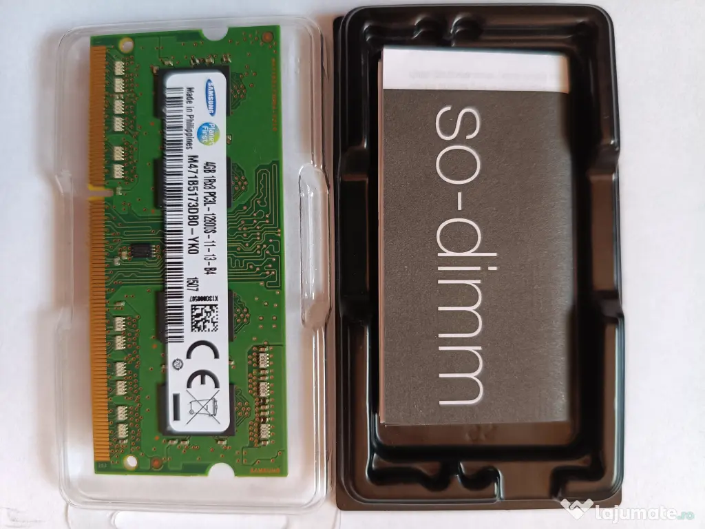Memorie RAM Laptop SODIMM SAMSUNG M471B5173DB0-YK0 DDR3L 4GB 1600MHz 