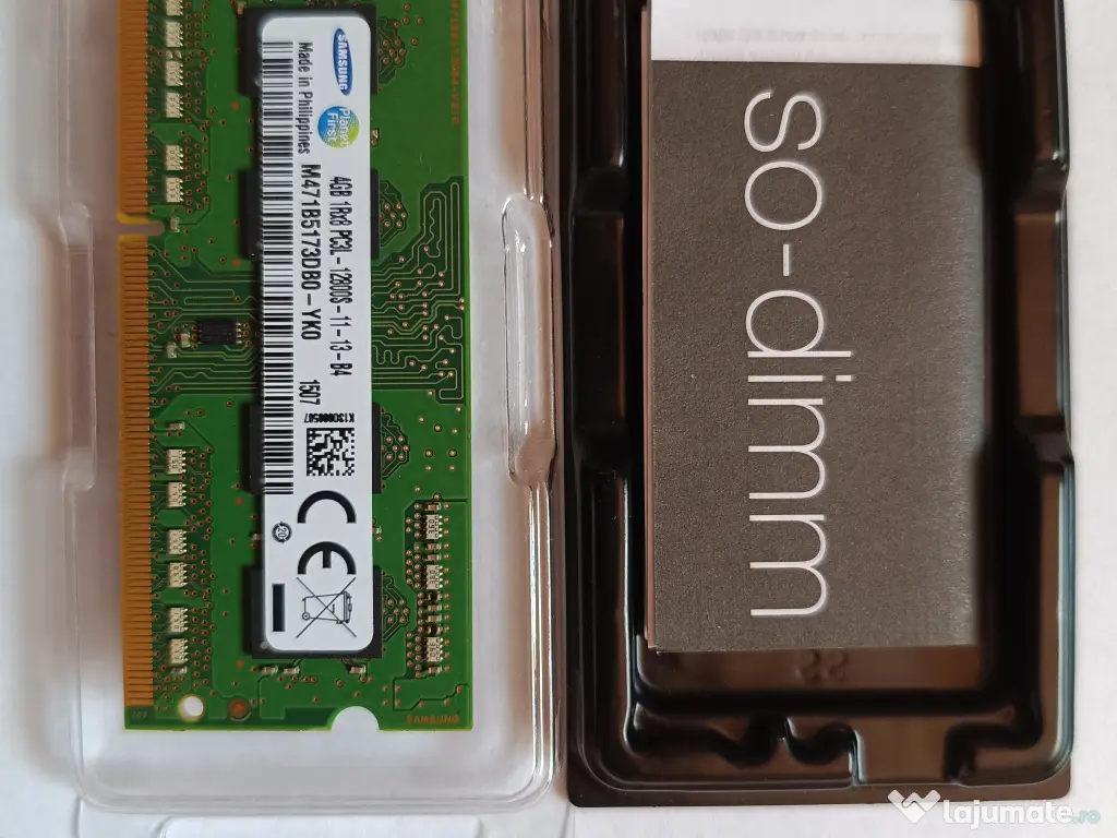 Memorie RAM Laptop SODIMM SAMSUNG M471B5173DB0-YK0 DDR3L 4GB 1600MHz 