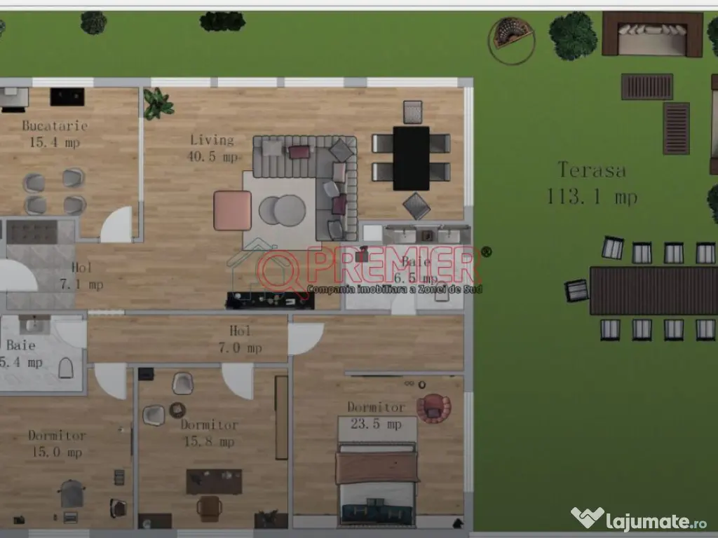 Penthouse 4 Camere cu Terasă – Zonă Metalurgiei - 