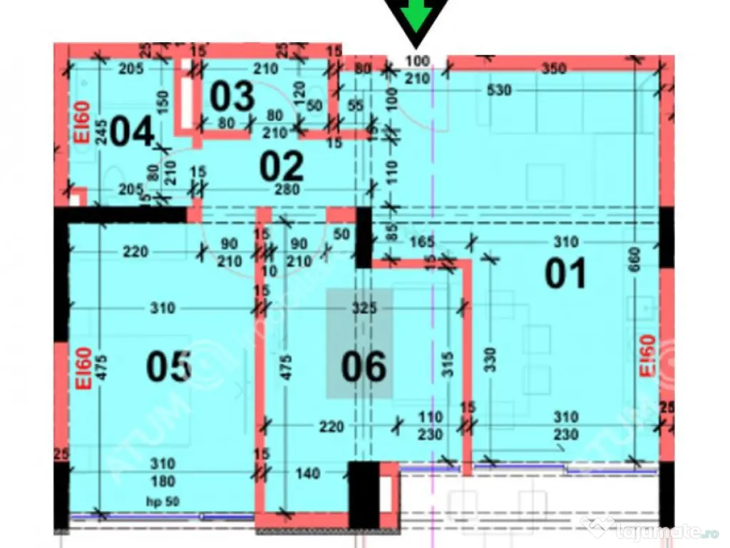 Apartament cu 3 camere si balcon in zona Calea Surii Mici di 