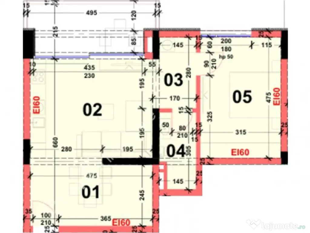 Apartament cu 2 camere si balcon in zona Calea Surii Mici di 