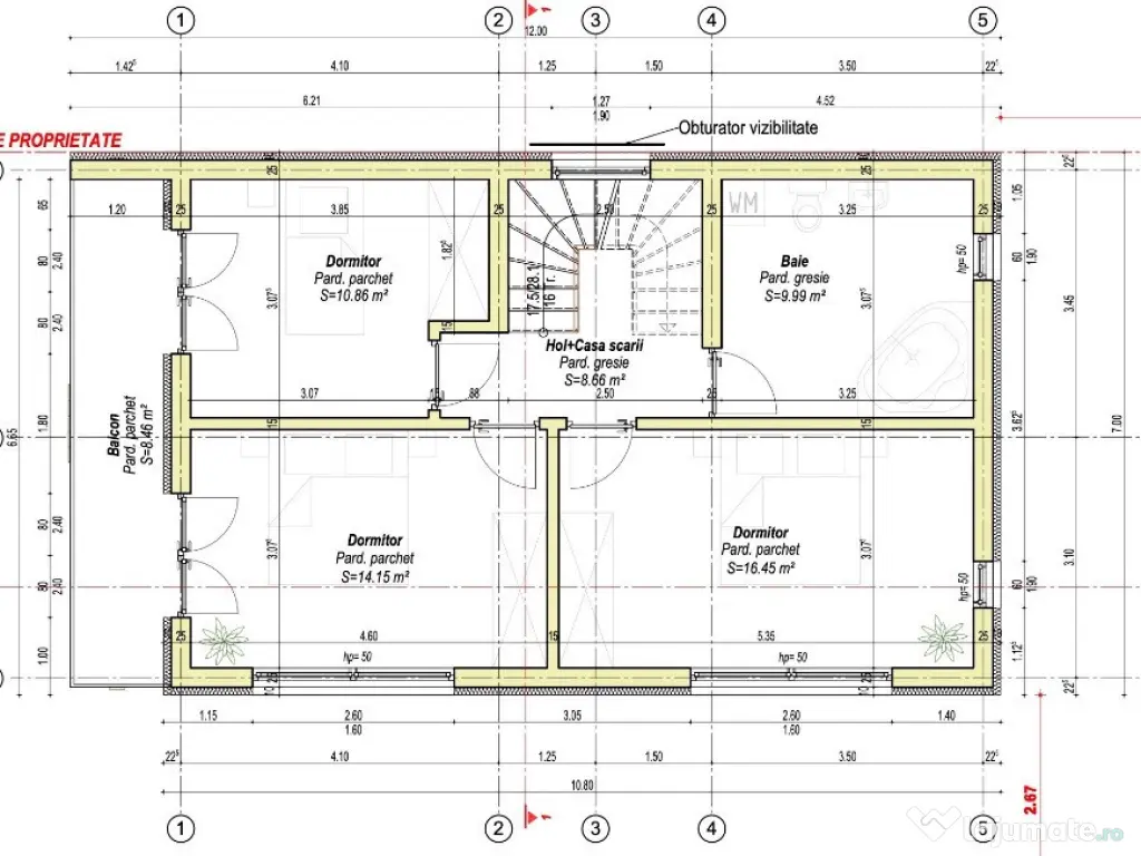 Vila P+E+pod Saftica Balotesti, Tunari, 120 mp utili, 370 mp curte 