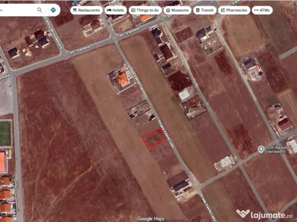 Teren intravilan de vanzare cumpana, suprafata 500mp 
