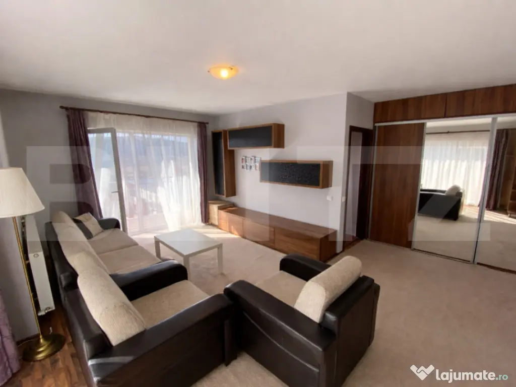 Apartament 2 camere, 55 mp, complet utilat si mobilat, etaj