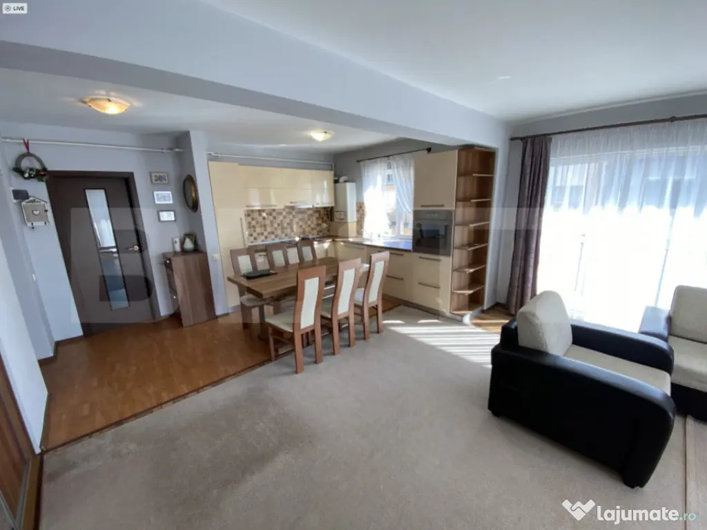 Apartament 2 camere, 55 mp, complet utilat si mobilat, etaj