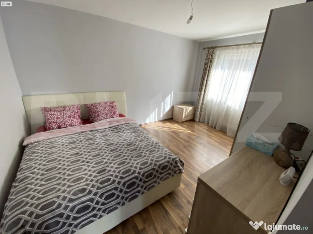 Apartament 2 camere, 55 mp, complet utilat si mobilat, etaj