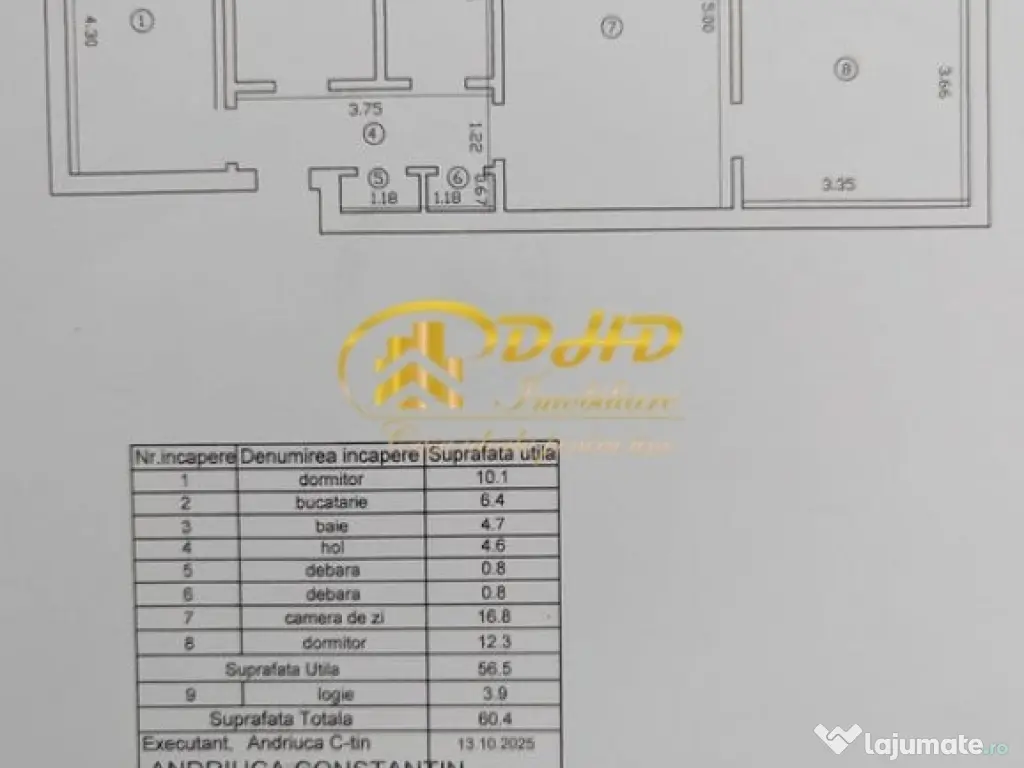 Apartament 3 camere Cantemir