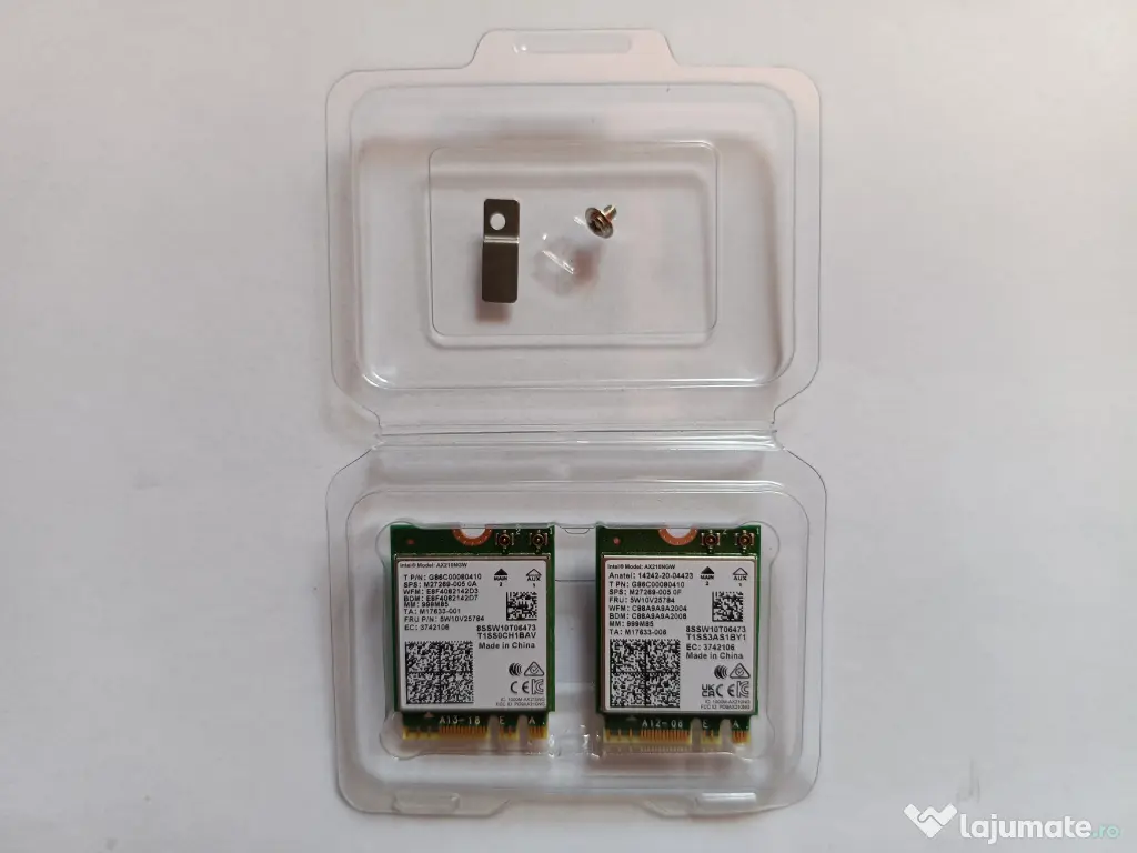 Placă wireless Wi-Fi 6E Intel AX210 NGW M.2/NGFF, Bluetooth 5.3, 3000 Mbps - NOU 