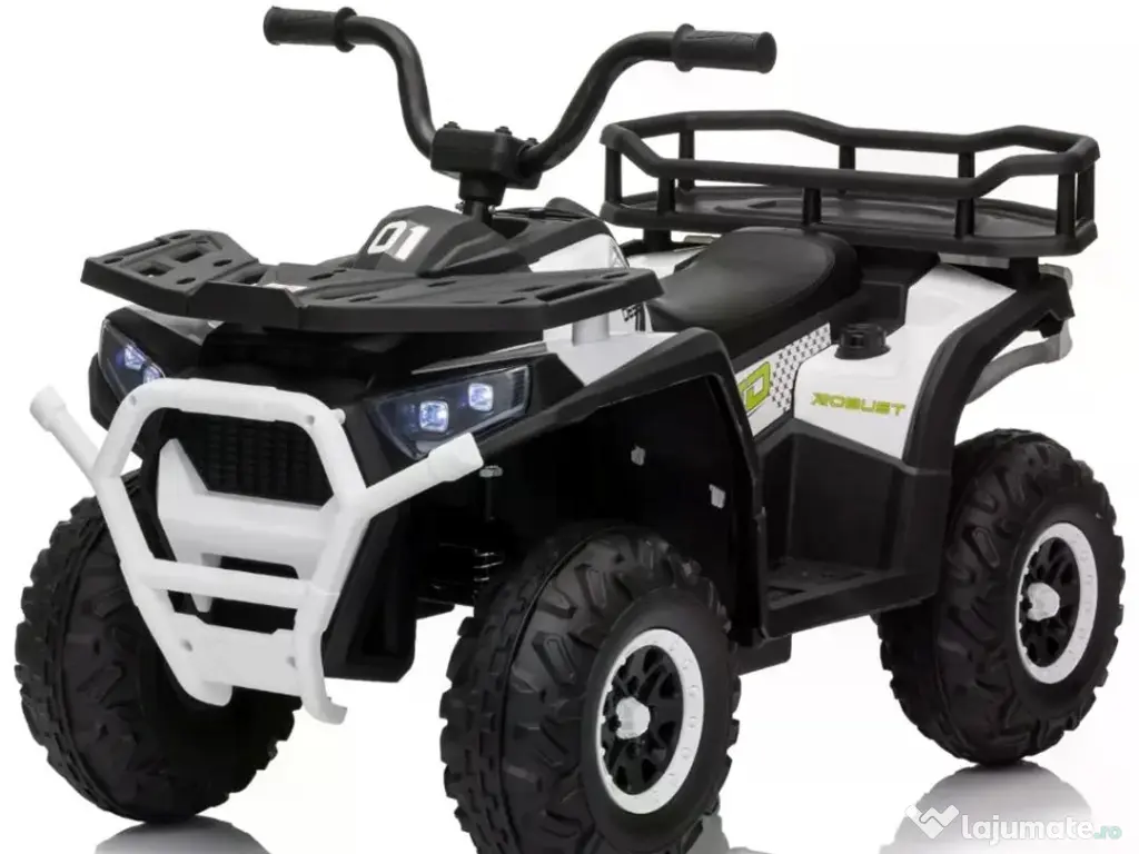 ATV electric pt. copii Mini DESERT, 4x 30W 12V, cu telecomanda White 
