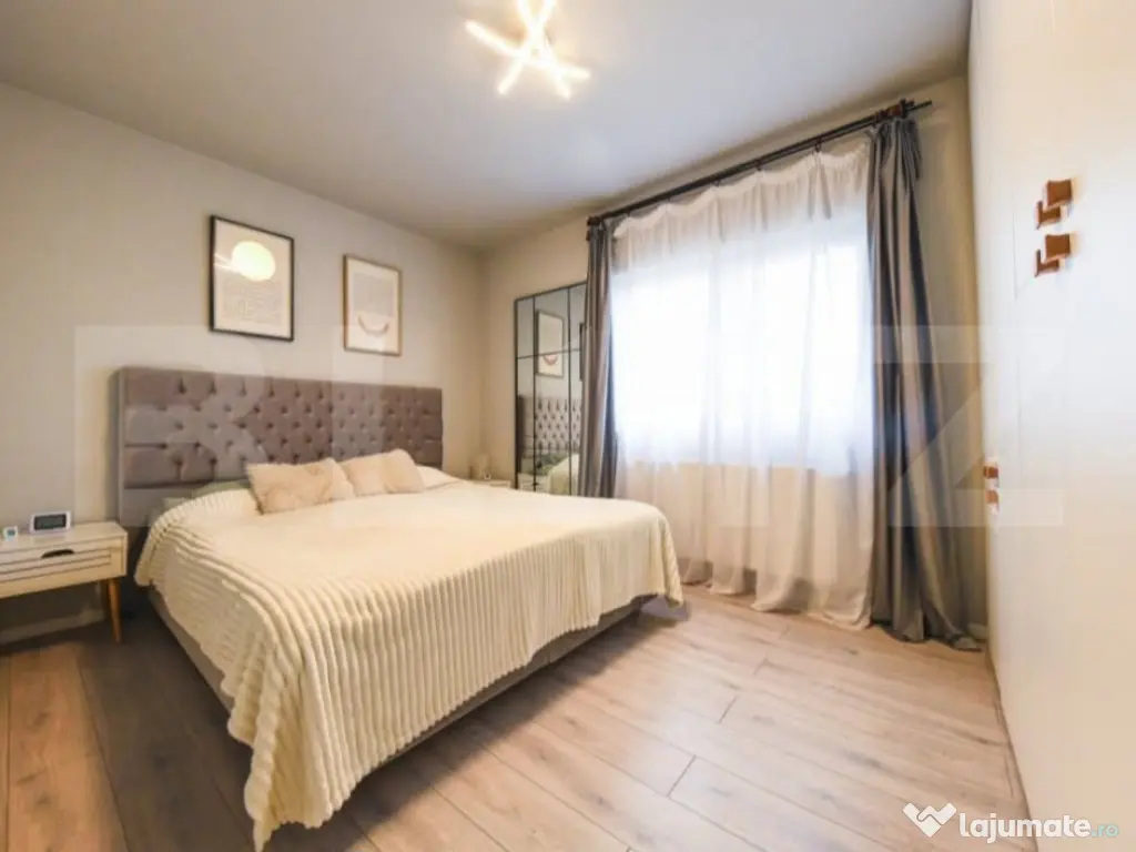 Apartament semidecomandat, 2 camere, 46 mp, mobilat si utila