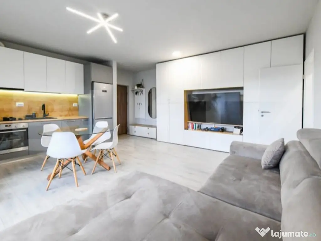 Apartament semidecomandat, 2 camere, 46 mp, mobilat si utila