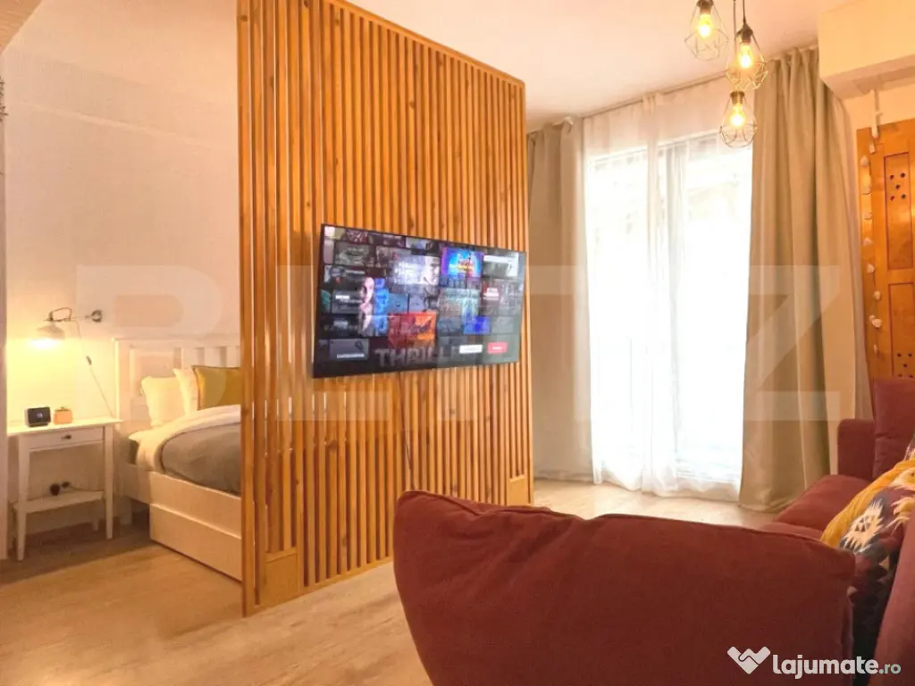 Apartament cochet tip studio cu terasă, la 5 minute de pâr