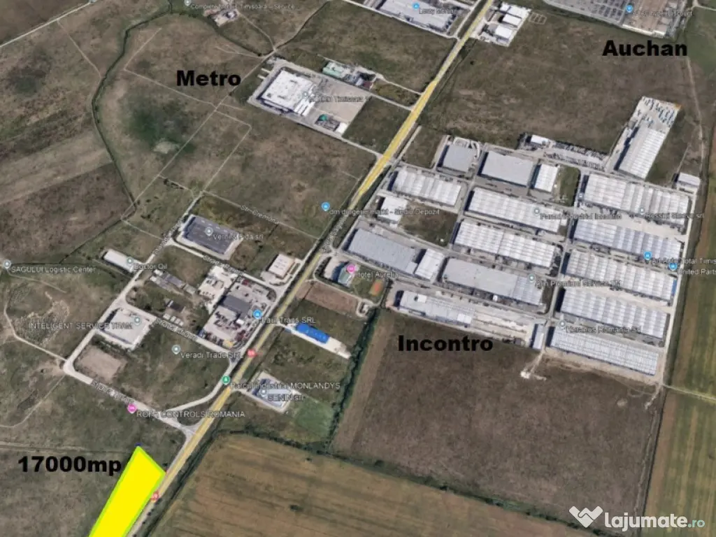 Teren industrial Calea Sagului - zona Monlandys, acces DN59 - 17000mp 