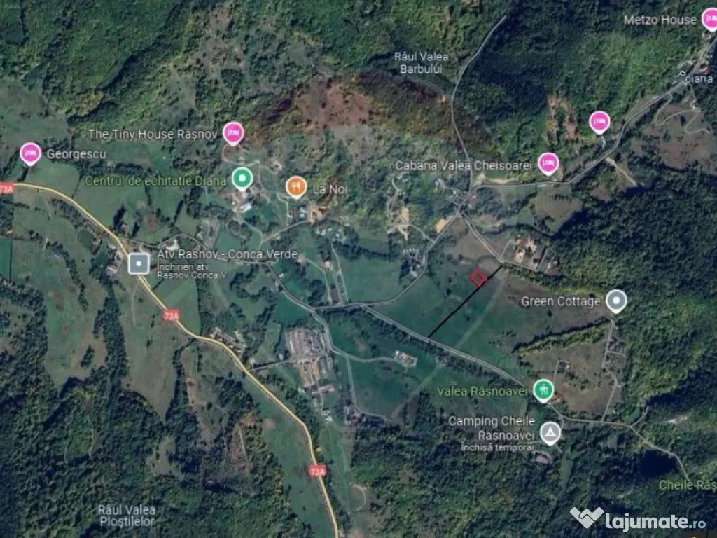 Teren Rasnov - Cheile Rasnoavei, 654mp, posibil 1329mp