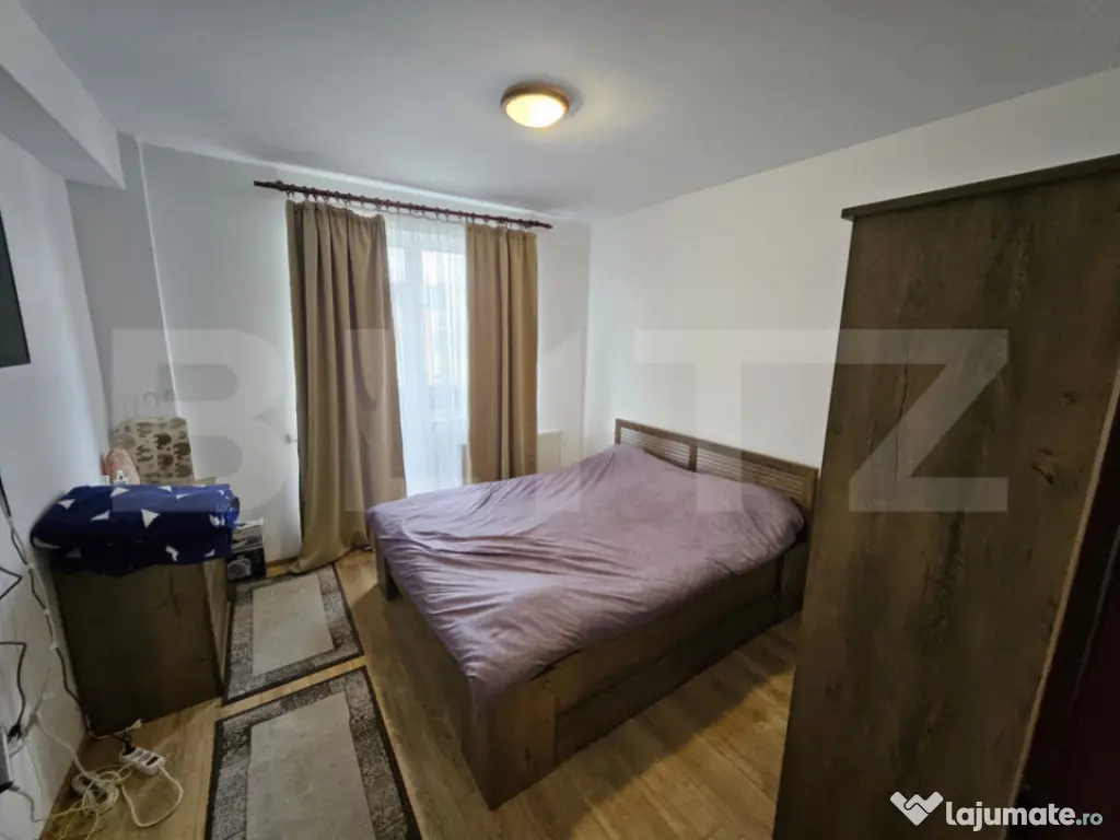 Apartament semidecomandat cu 2 camere, mobilat si utilat, pa 