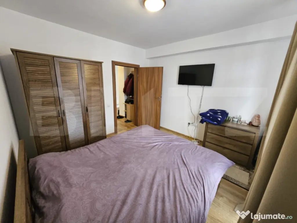 Apartament semidecomandat cu 2 camere, mobilat si utilat, pa 