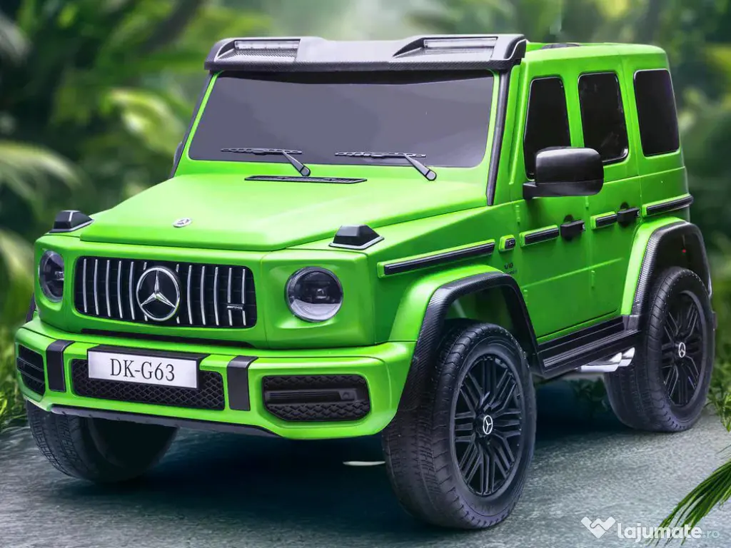 Masinuta electrica pt. 2 copii Mercedes G63, 4x 200W, 24V-14Ah Green