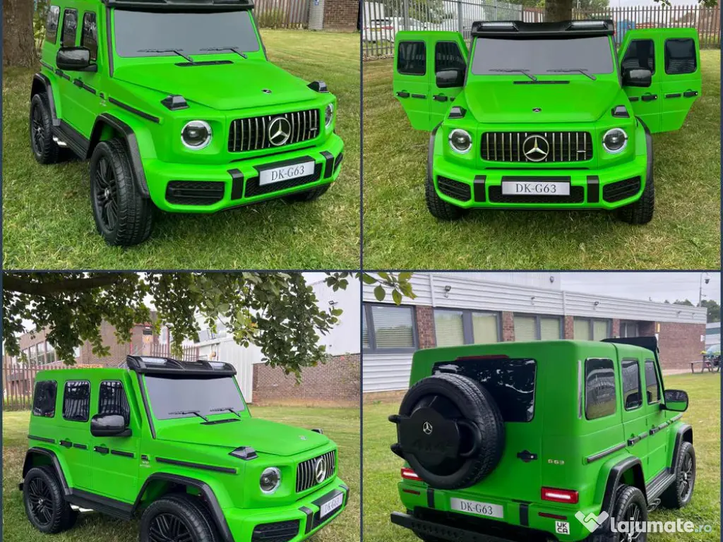 Masinuta electrica pt. 2 copii Mercedes G63, 4x 200W, 24V-14Ah Green