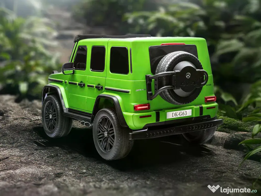 Masinuta electrica pt. 2 copii Mercedes G63, 4x 200W, 24V-14Ah Green