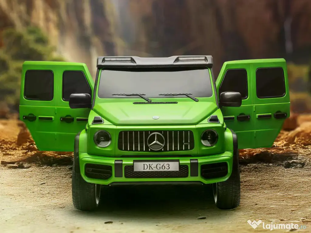 Masinuta electrica pt. 2 copii Mercedes G63, 4x 200W, 24V-14Ah Green