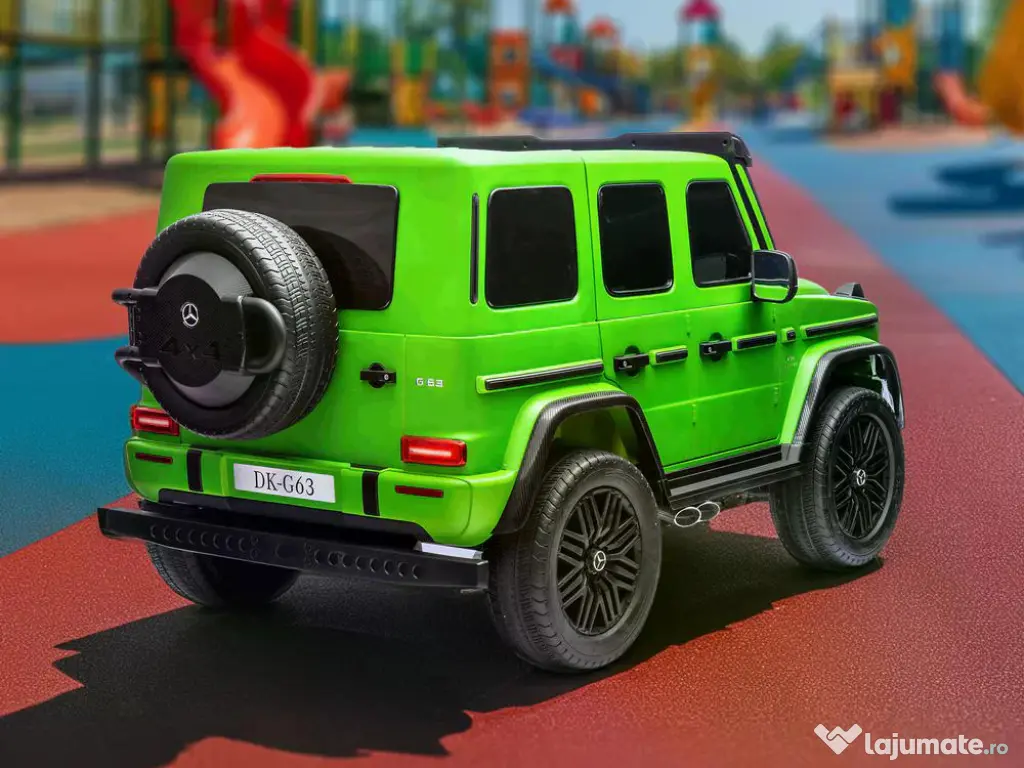 Masinuta electrica pt. 2 copii Mercedes G63, 4x 200W, 24V-14Ah Green