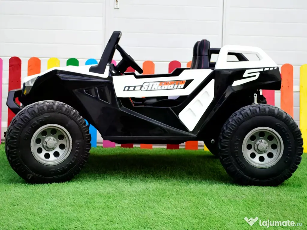 UTV electric pentru 4 copii, Kinderauto BJX1928 24V 14Ah , 500W White 