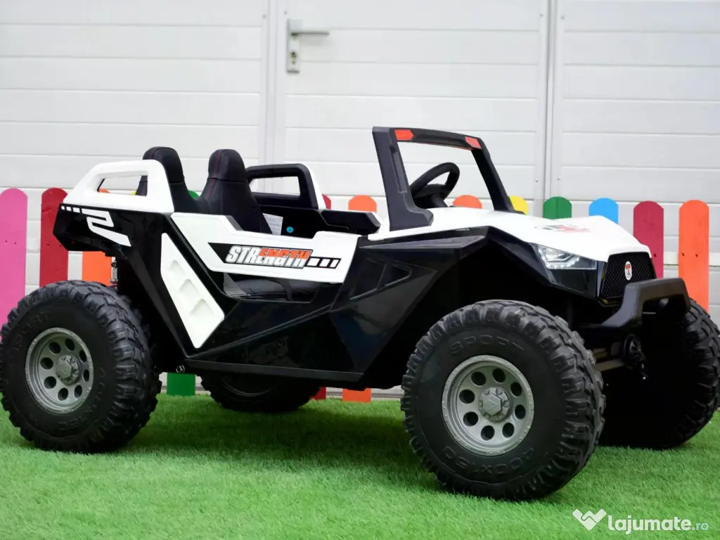 UTV electric pentru 4 copii, Kinderauto BJX1928 24V 14Ah , 500W White 