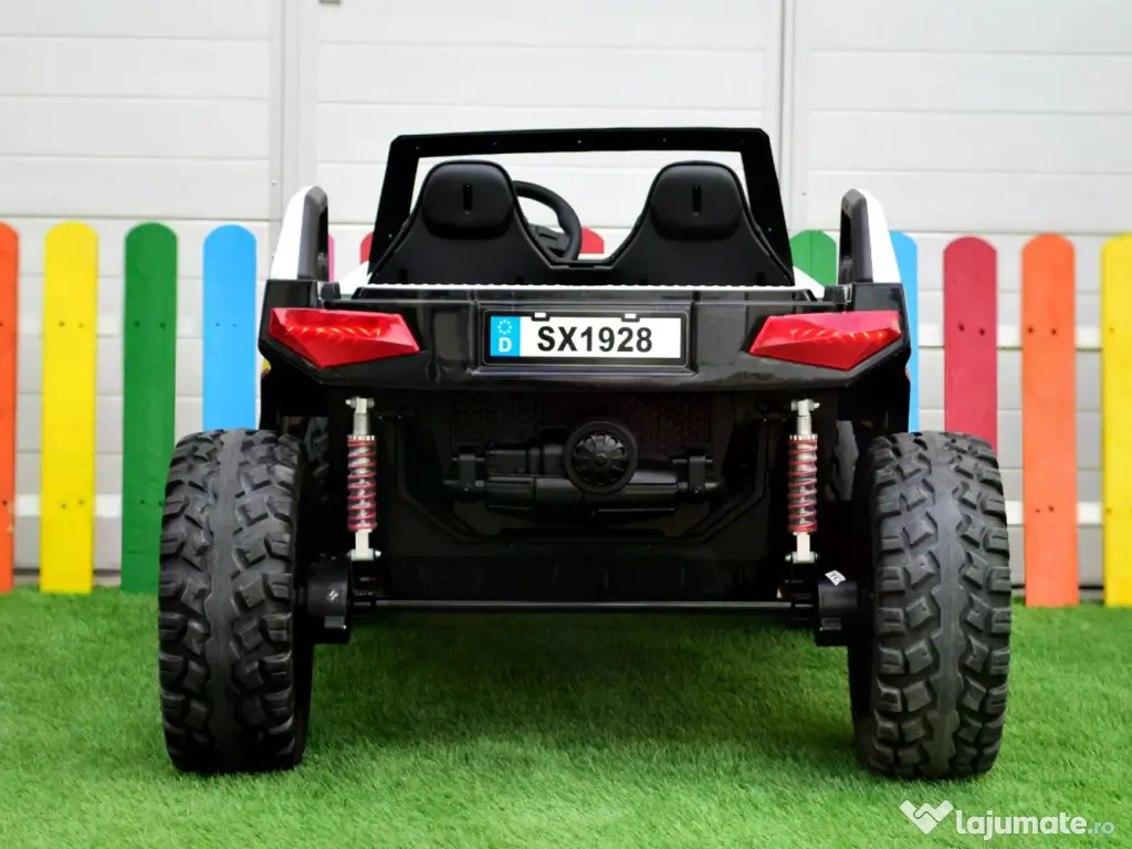 UTV electric pentru 4 copii, Kinderauto BJX1928 24V 14Ah , 500W White 