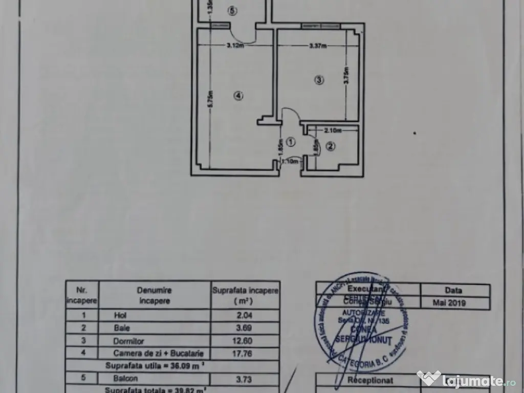 Super apartament 2 camere 2/3, conf 1, loc de parcare Chiajn 