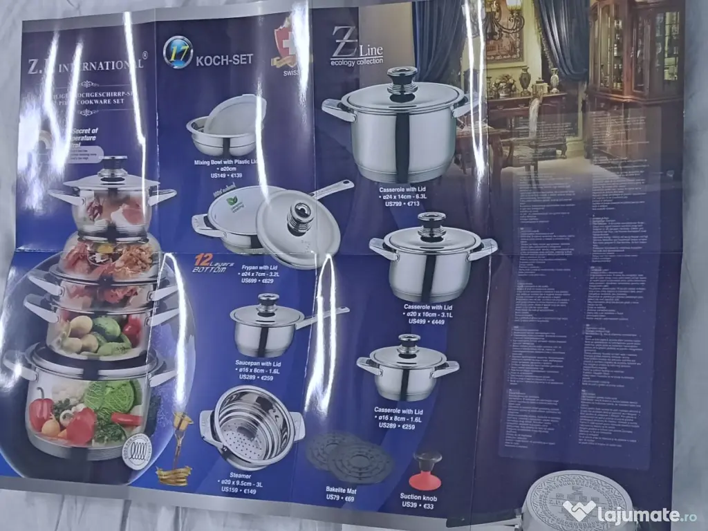 Vând set Z.P. INTERNATIONAL 12 piese 