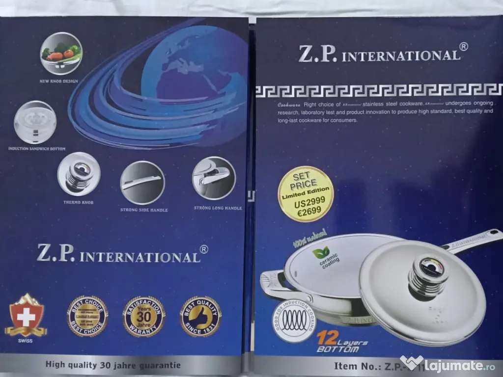 Vând set Z.P. INTERNATIONAL 12 piese 