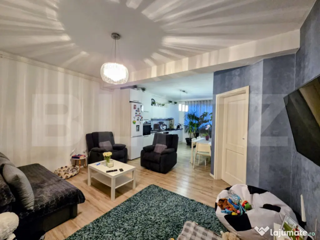 Apartament 2 camere, 57 mp utili, Parter înalt, Parcare cu 