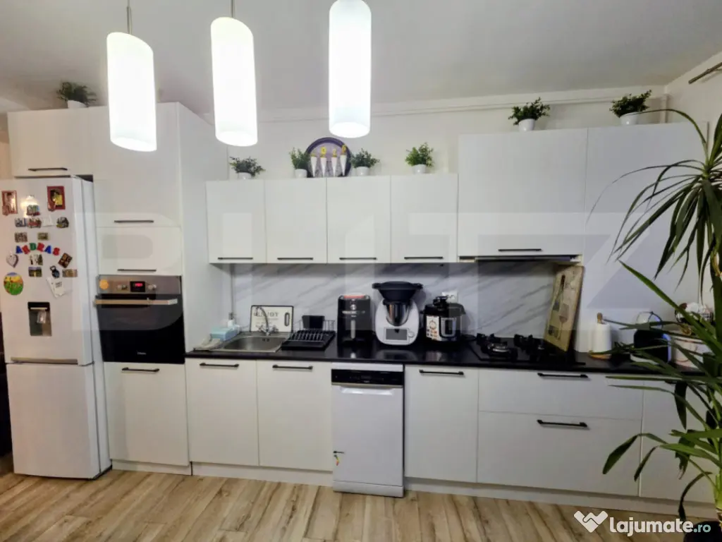 Apartament 2 camere, 57 mp utili, Parter înalt, Parcare cu 