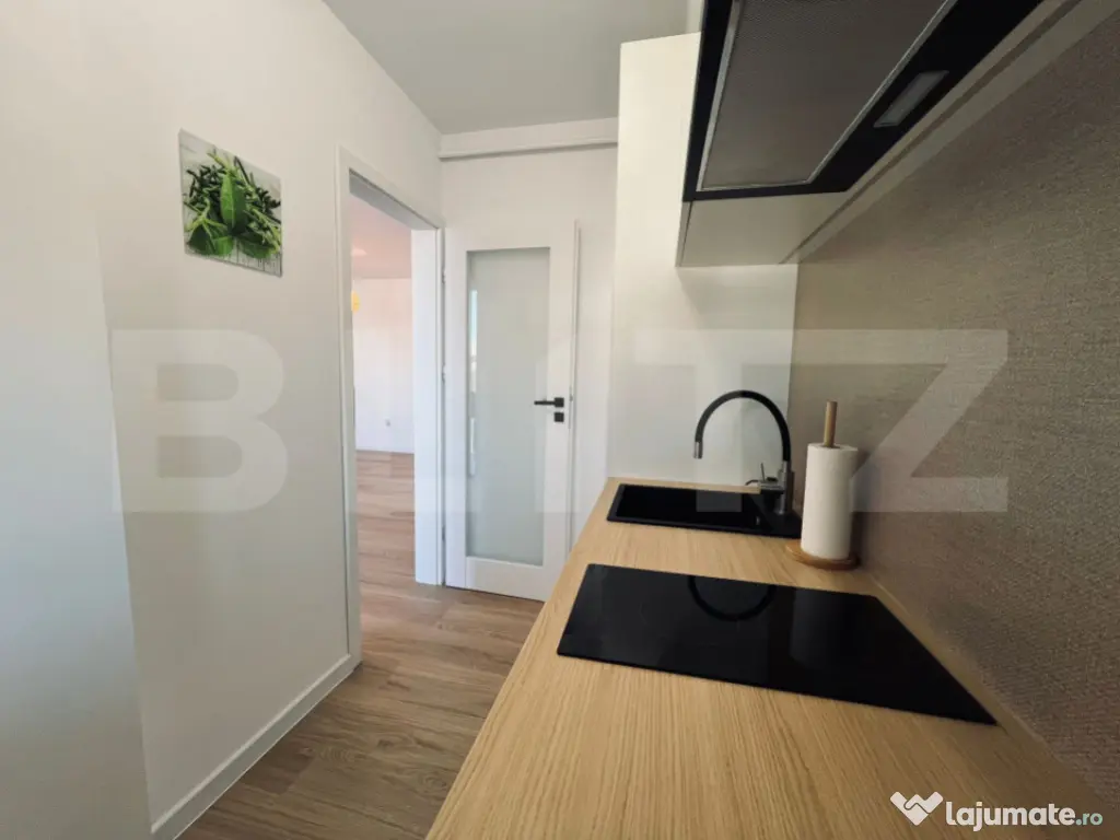 Apartament 1 cameră, încălzire în pardoseală, parcare, 