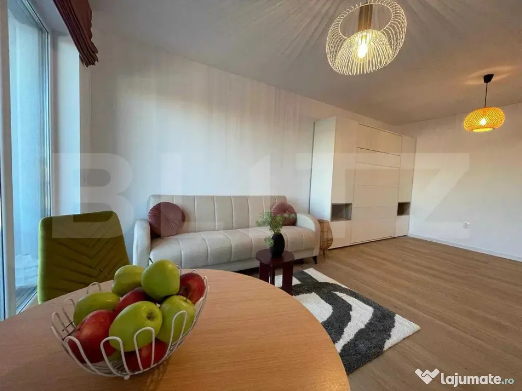 Apartament 1 cameră, încălzire în pardoseală, parcare, 