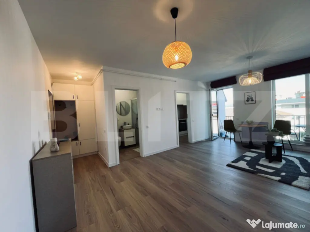 Apartament 1 cameră, încălzire în pardoseală, parcare, 