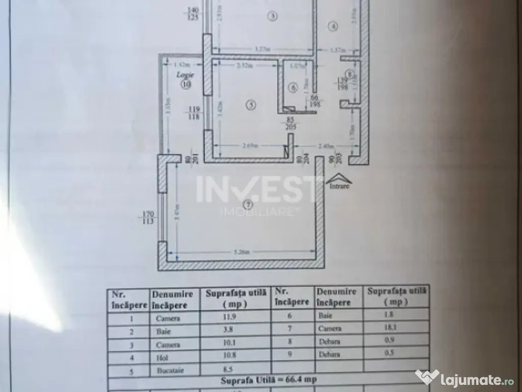 Apartament de vanzare 3 camere, zona Canta, Iasi 