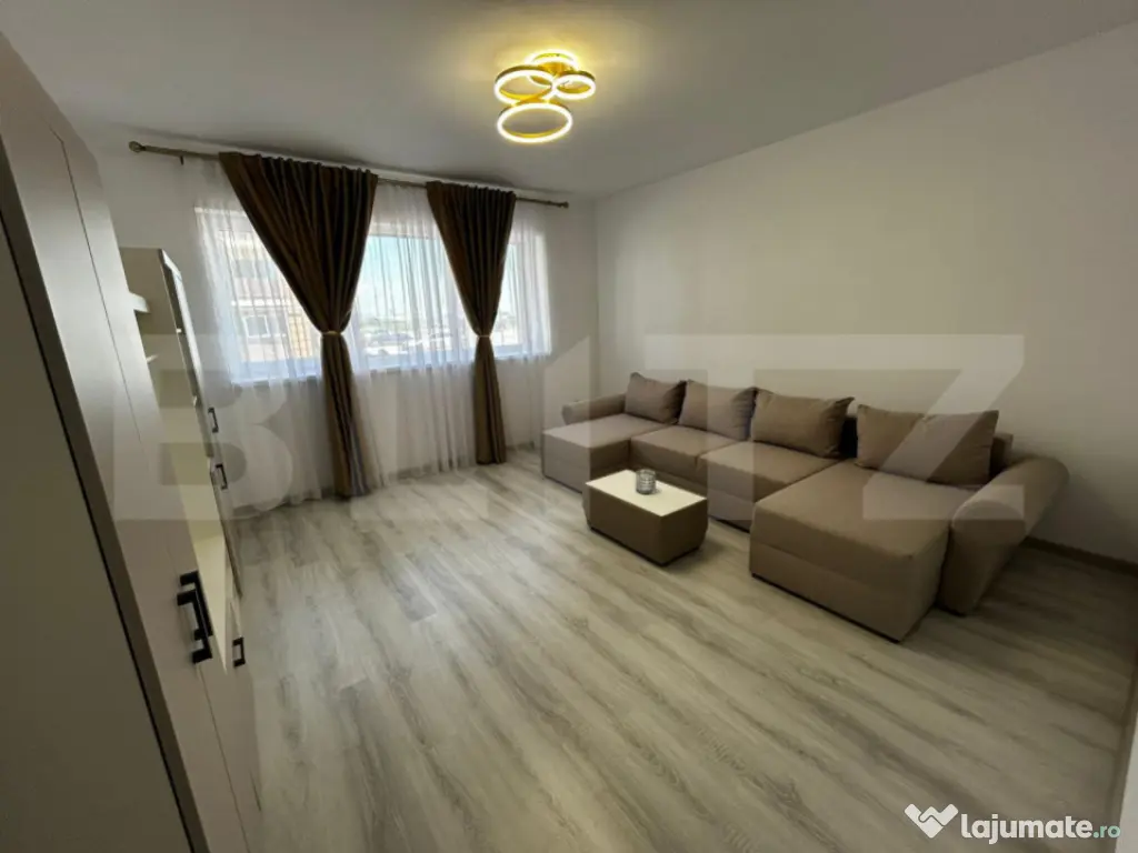 Apartament 2 camere, modern, mobilat si utilat - Sanpetru 