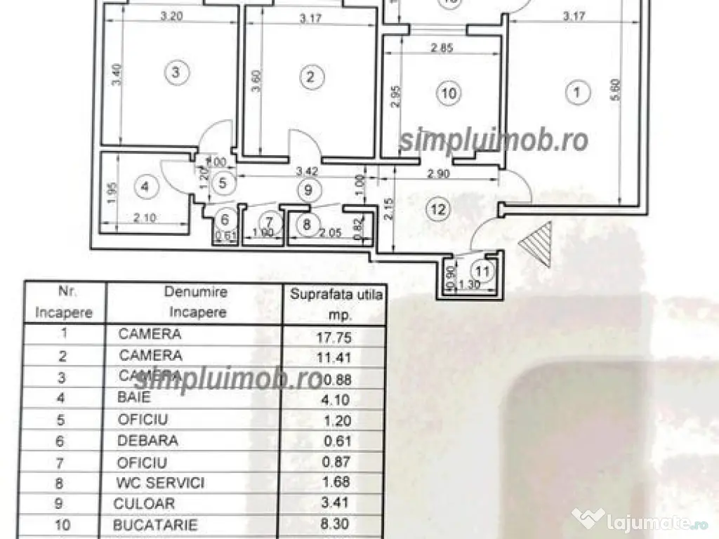 3 camere Decomandat Sun Plaza an 1982 