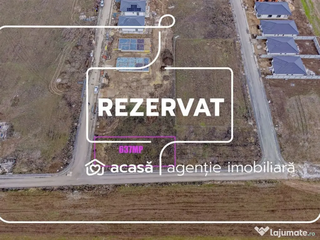 REZERVAT - Teren 637 mp | 2 fronturi stradale | Cartier V... 