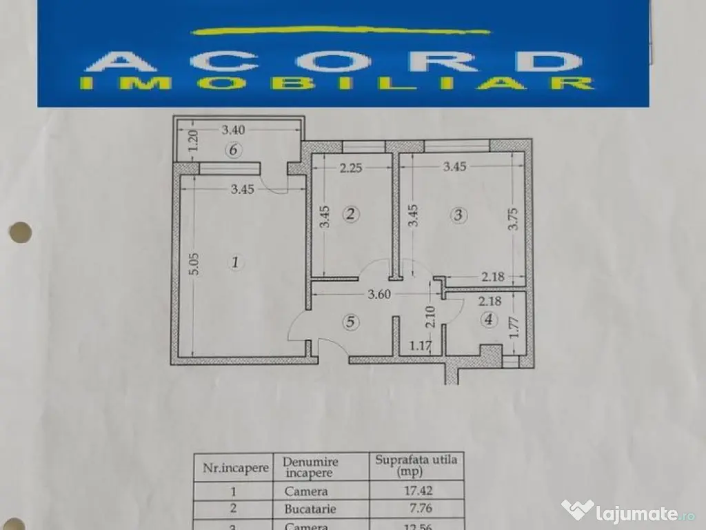 Casa de cultura-apartament 2 camere decomandat cu gaze 