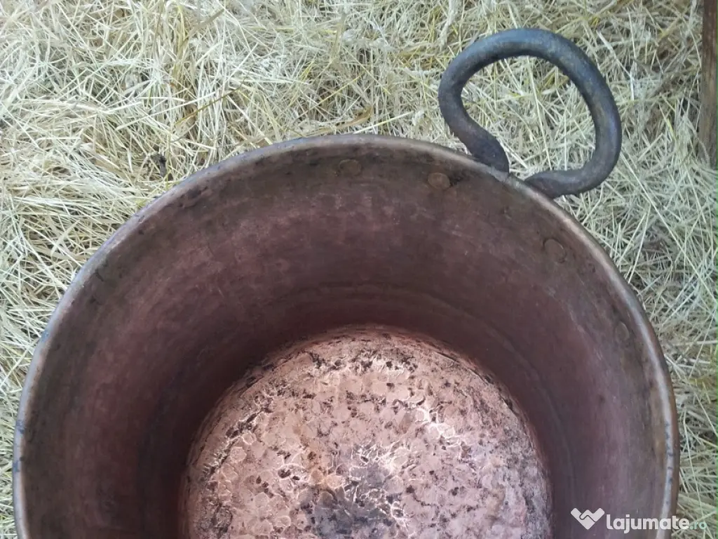 Caldare (ceaun) vechi de cupru 35 litri 