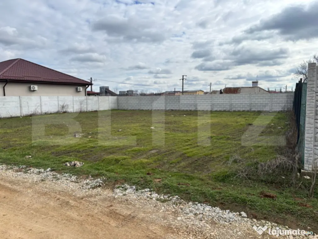 Teren intravilan 500 mp, front 22 ml, utilități – Șimni 