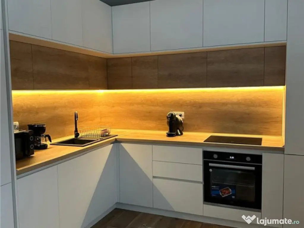 Apartament 2 camere modern, complet mobilat si utilat, cu pa 