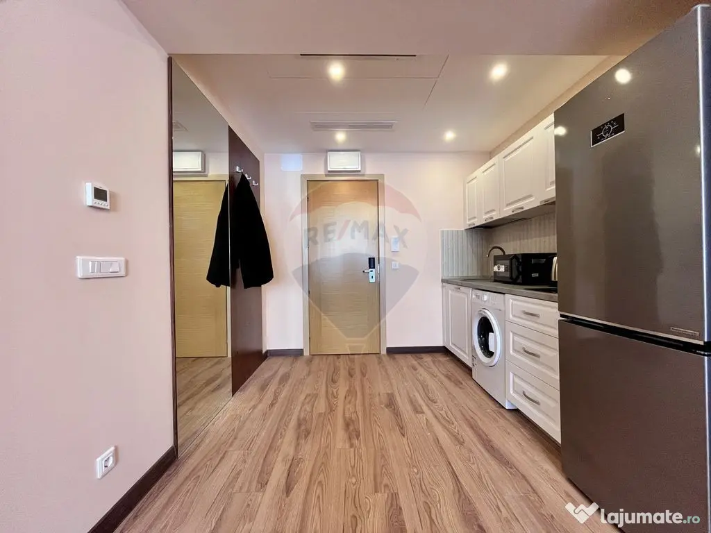 Studio mobilat complet cu parcare inclusa in pret in Rin ... 